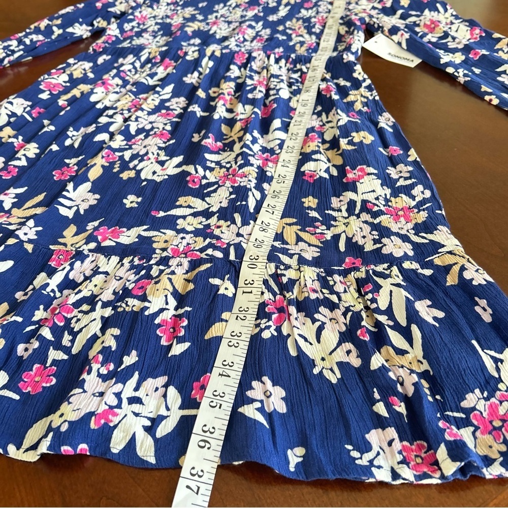 NEW Sonoma | Floral Long Sleeve Maternity Mini Dress - Picture 12 of 12
